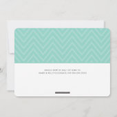 SCHATTIGEE BAT MITZVAH trendy naam chevron pattern Kaart (Achterkant)