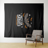 Schattigee Batty voor baby's Arbeid en bevalling V Wandkleed (In Situ (horizontaal))