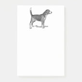 Schattigee Beagle Elegant Dog Drawing Post-it® Notes (Voorkant)