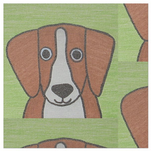 Schattigee Beagle Gedrukte Stof