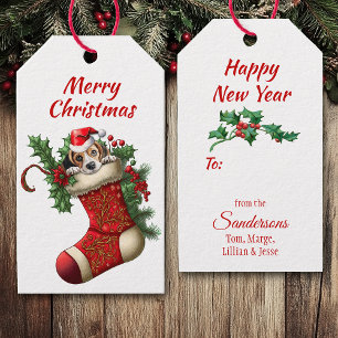 Schattigee Beagle Puppy Peking Cadeaulabel