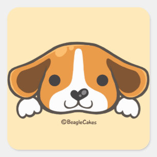 Schattigee Beagle Sticker