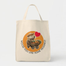 Schattigee Beaver Canvas tas