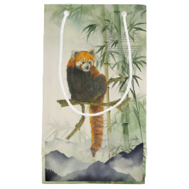 Schattigee bedreigde handgeschilderde rode panda klein cadeauzakje