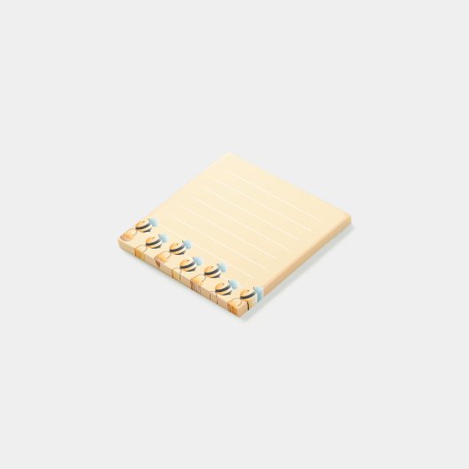 Schattigee bee 3 "x3" post-it notities post-it® notes (Schuin)