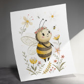 Schattigee Bee Art Print