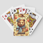 Schattigee Beer Waterverf Pokerkaarten (Achterkant)