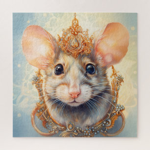 Schattigee Bejeweled Mouse Jigsaw Puzzel