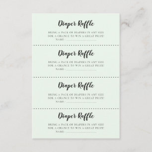 Schattigee beren Baby shower Luier Raffle spel kaa Informatiekaartje
