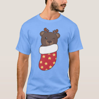 Schattigee Beren in kerstkousen voor kerst fr T-shirt