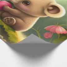 Schattigee beren in liefde Wrapping Paper