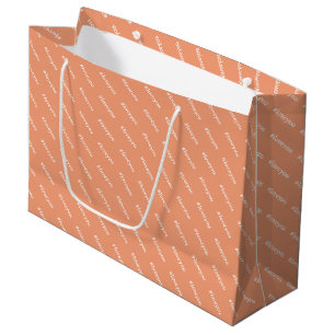 Schattigee Bericht Blush White Trendy Pattern Groot Cadeauzakje