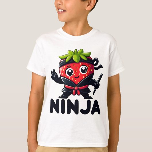 Schattigee Berry Sneaky Ninja T-shirt (Voorkant)
