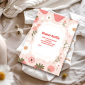 Schattigee Berry Sweet Pink Coquette Diapper Raffl Informatiekaartje