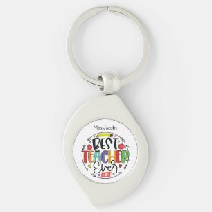 Schattigee beste leraar ooit  naam sleutelhanger