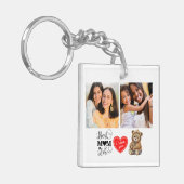 Schattigee beste moeder ooit foto sleutelhanger (Voorkant Links)