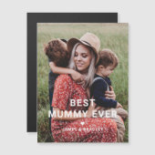 Schattigee BESTE MUMMY OOIT Hart Moederdag Foto (Voorkant / Achterkant)