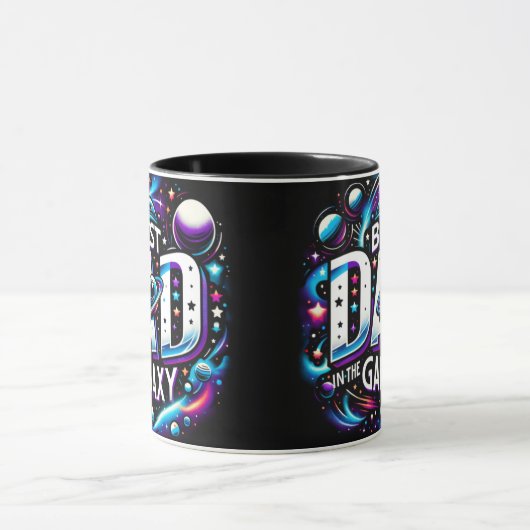 Schattigee beste vader in de Galaxy Mok wrap (Midden)