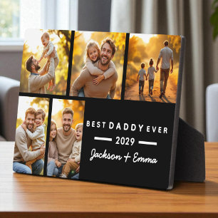Schattigee beste vader ooit Vaderdag 5 fotocollage Fotoplaat