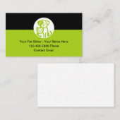 Schattigee betaalbare Visitekaartjes voor dierenop (Voorkant / Achterkant)