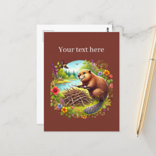 Schattigee beverliefhebbers tekst toevoegen briefkaart