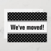 Schattigee bewegende briefkaarten met polka dots (Voorkant / Achterkant)