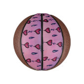 Schattigee bewolking, harten en regendruppels basketbal (Verticaal)