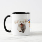 Schattigee Bichon Frise Dog Je maakt mijn staart w Mok (Links)