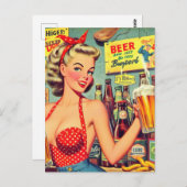 Schattigee  Bierpin up Briefkaart (Voorkant / Achterkant)