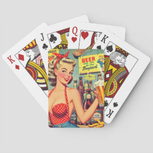 Schattigee  Bierpin up Pokerkaarten