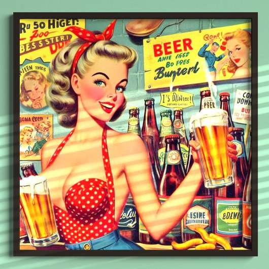 Schattigee  Bierpin up Poster