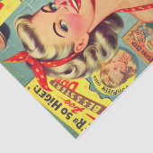 Schattigee  Bierpin up Tissuepapier (Detail)