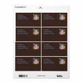 Schattigee Big Eyed Chibi Dragon Fairy Etiket (Full Sheet)