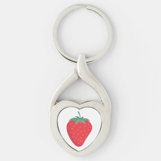 Schattigee Big Strawberry Sleutelhanger (Voorkant)