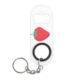 Schattigee Big Strawberry Sleutelhanger Mini Flessenopener