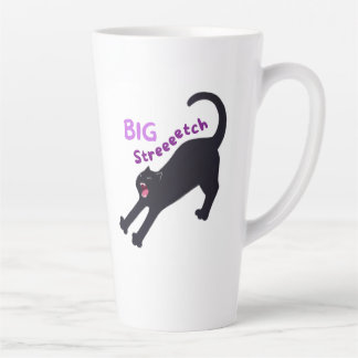 Schattigee Big Stretch Black Cat - voor kattenlief Latte Mok