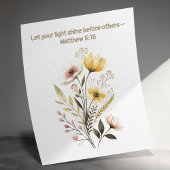 Schattigee bij Inspirerend Bijbelvers Muurkunst Poster