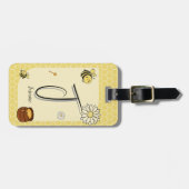 Schattigee bij met zoete honing bagagelabel (Voorkant horizontaal)