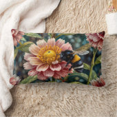 Schattigee bij op bloem kussen (Deken)