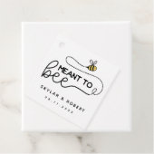 Schattigee bijendoodle bedoeld als bruiloft bedankjes labels (In situ)