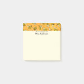 Schattigee bijenleraar van het bureau van 3x3 post-it® notes (Voorkant)