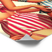 Schattigee  Bikini Pin-ups Poster (Hoek)