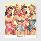 Schattigee Bikini Pin-ups Sticker (Vel)