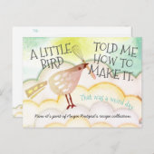 Schattigee Bird Whisk Koken Recept Kaart (Voorkant / Achterkant)