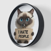 SCHATTIGEE BIRMAN KAT VASTHOUDEN IK HAAT MENSEN TE (Hoek)