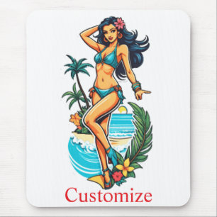 Schattigee Blackhaired Bikini Beach Girl Thunder_C Muismat