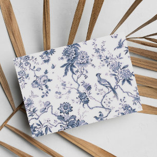 Schattigee  blauw-witte vogelbloem briefkaart