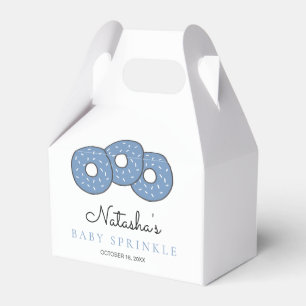 Schattigee Blauwe Donuts 2e Baby Sprinkle Shower Bedankdoosjes