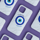 Schattigee Blauwe Tonen Grieks Oog Vrouwelijke Cus iPhone Hoesje