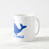 Schattigee blauwe vinvis mok (Voorkant rechts)